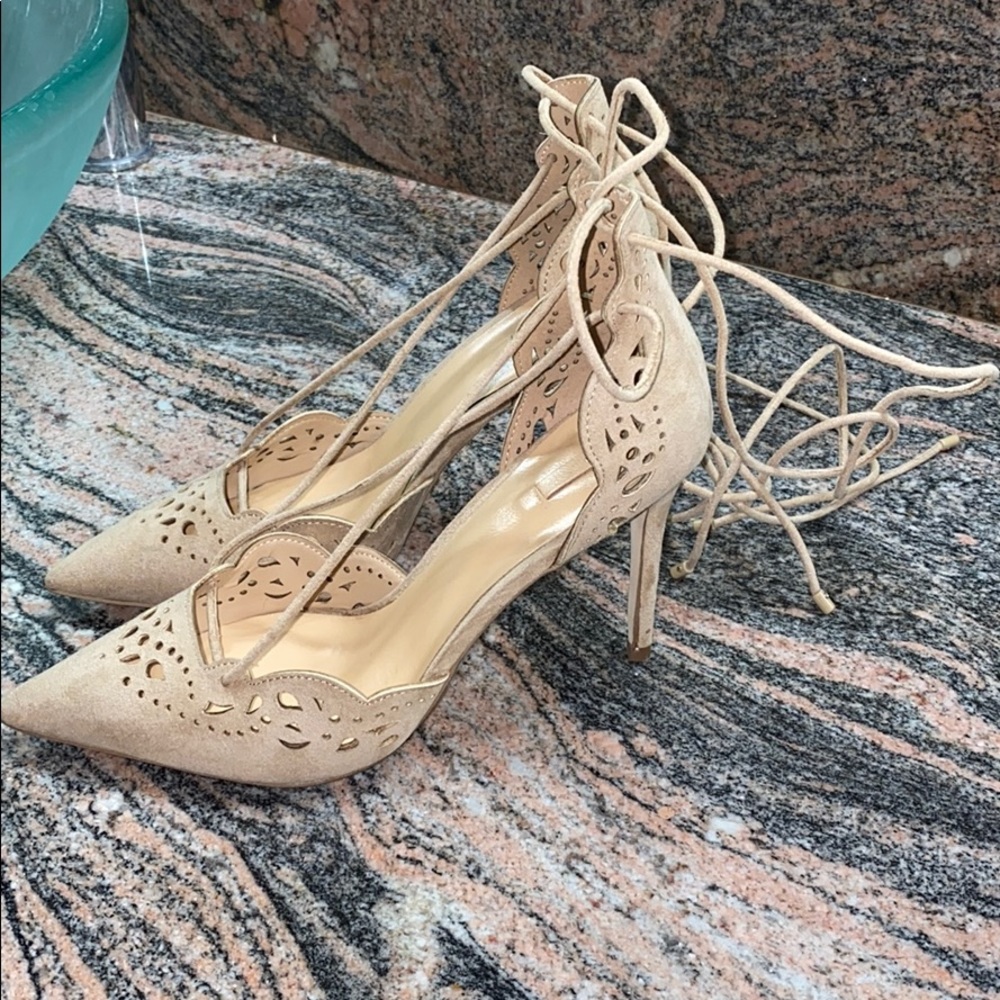 Aldo Strappy Fun Nude Heel